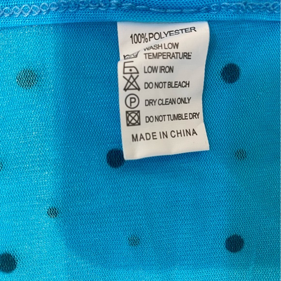 Blue Turquoise Rhinestone Crop Top Sleeves - Picture 6 of 7